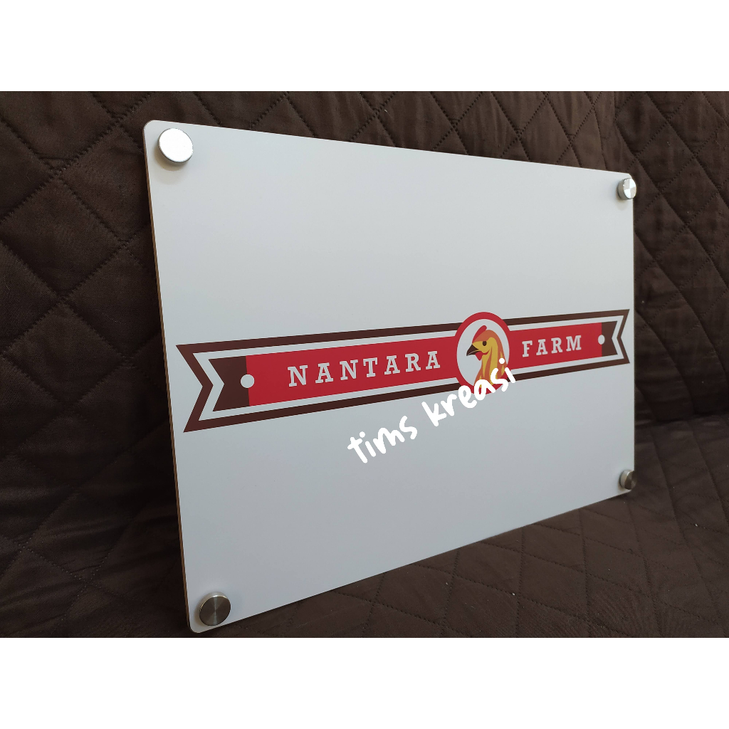 Papan Nama Usaha | Papan Nama PT | Signage Akrilik | Plang Akrilik