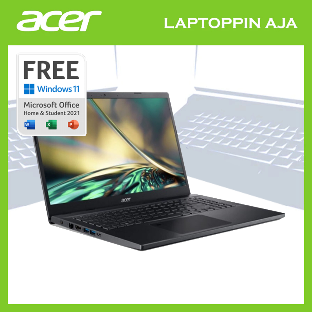 ACER ASPIRE 7 GAMING A715-76G CORE I5 12450H MEMORI 8 GB SSD 512 GB RTX2050 WIN 11 + OHS