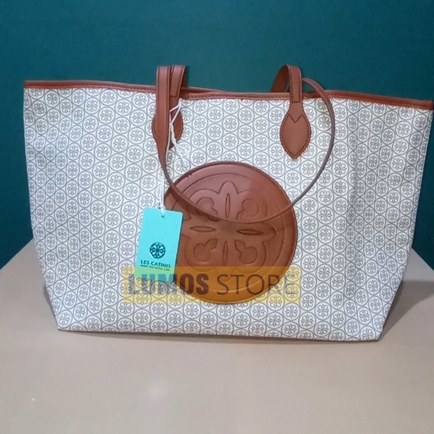 Tote Bag Devica coklat original Les Catino