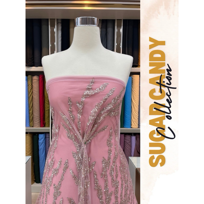 Sugar Candy / Tile Motif / Kain Sugar Candy Murah / Kain Dress Murah