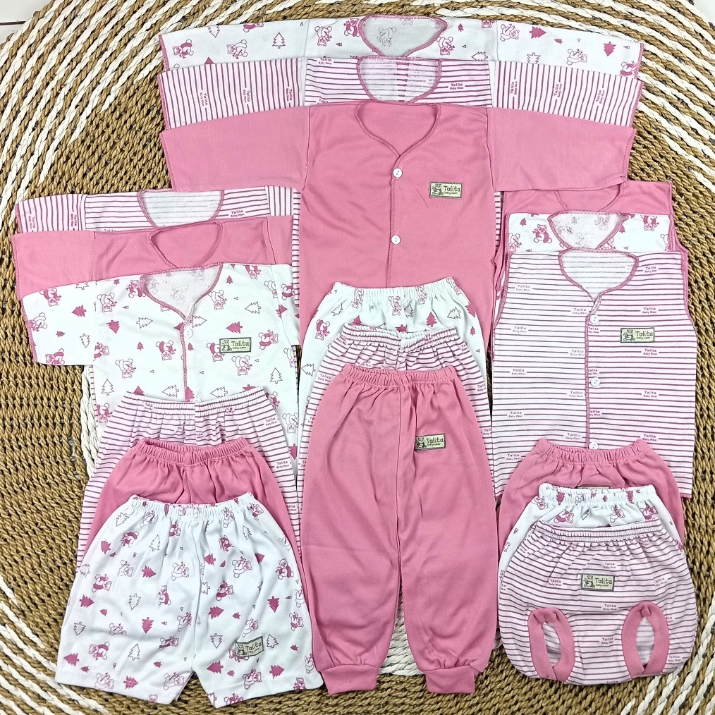 ART F14V 18 Pcs9 stel Paket Baju Bayi Baru Lahir  6 Bulan Perempuan  Baju bayi newborn seri baru