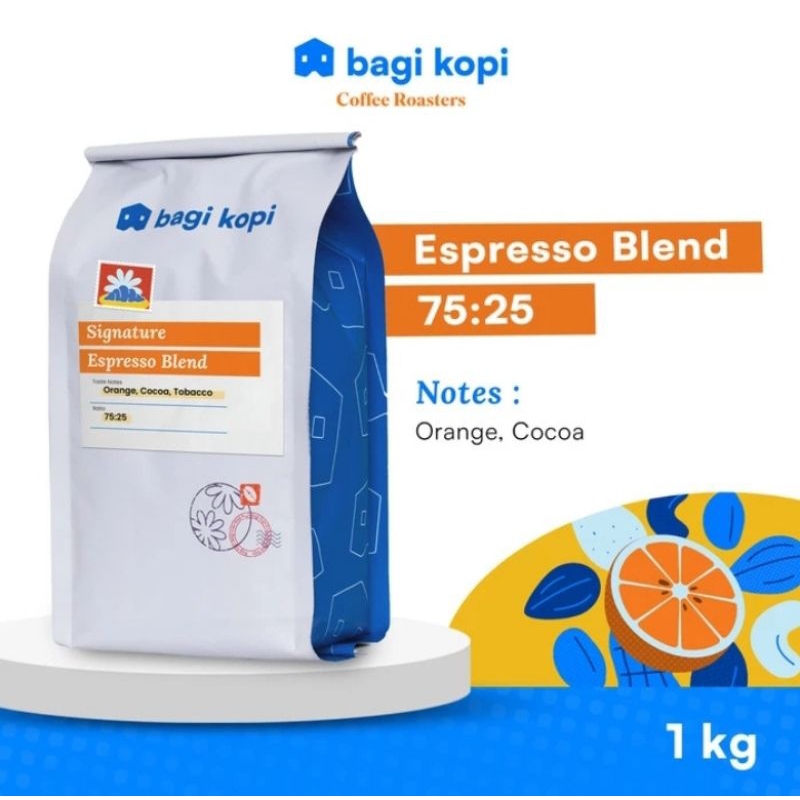 

KOPI ESPRESSO BLEND ARABIKA ROBUSTA 75:25 - BAGI KOPI 1KG