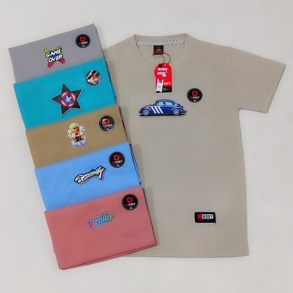 Paket 5 pcs 100 Ribu Kaos anak laki laki dan Perempuan kaos distro anak Baju Anak