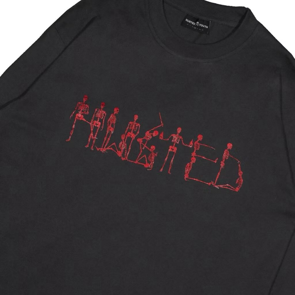 HUSTED T-SHIRT - STRANDEL D GREY LS