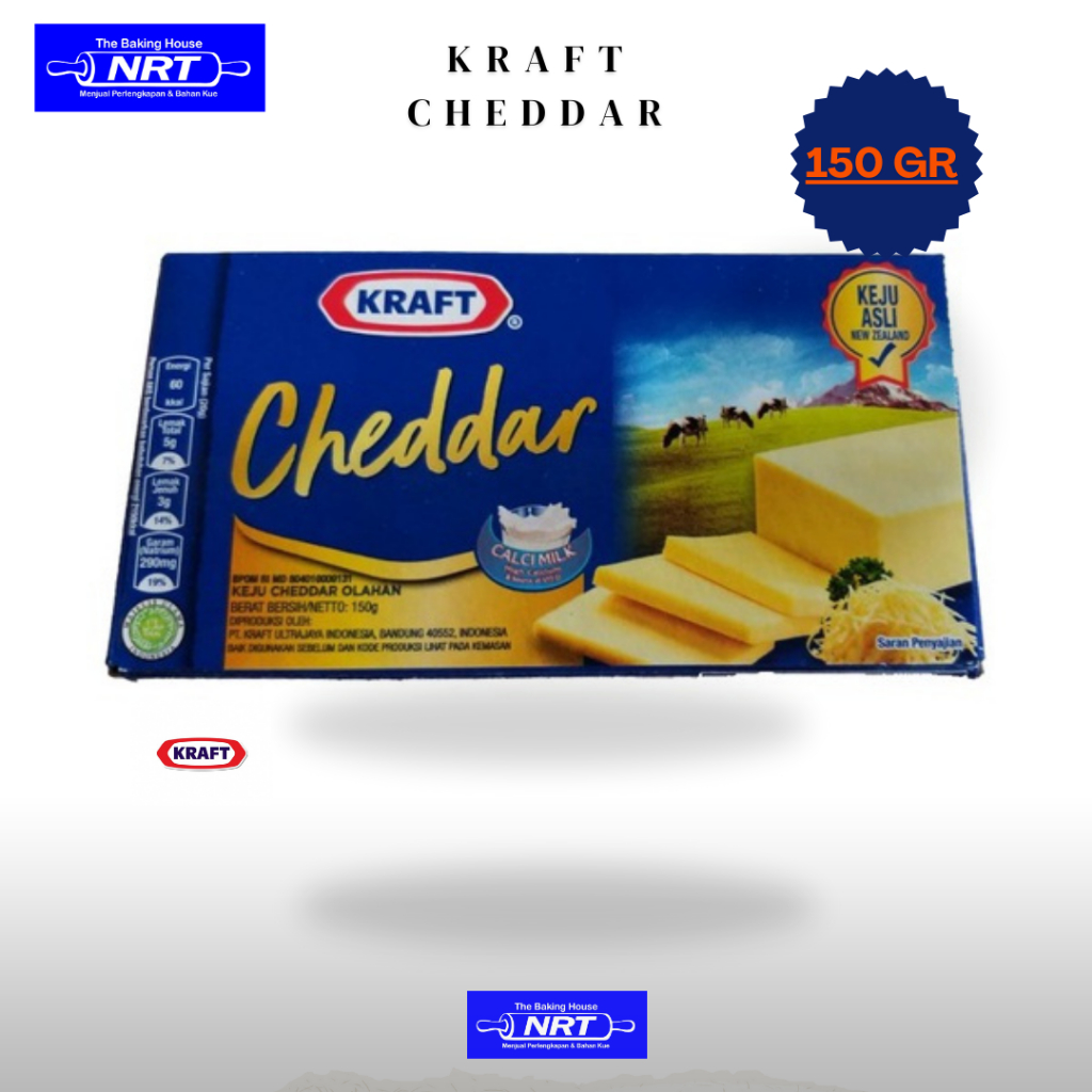 

Keju kraft cheddar kemasan 150gr