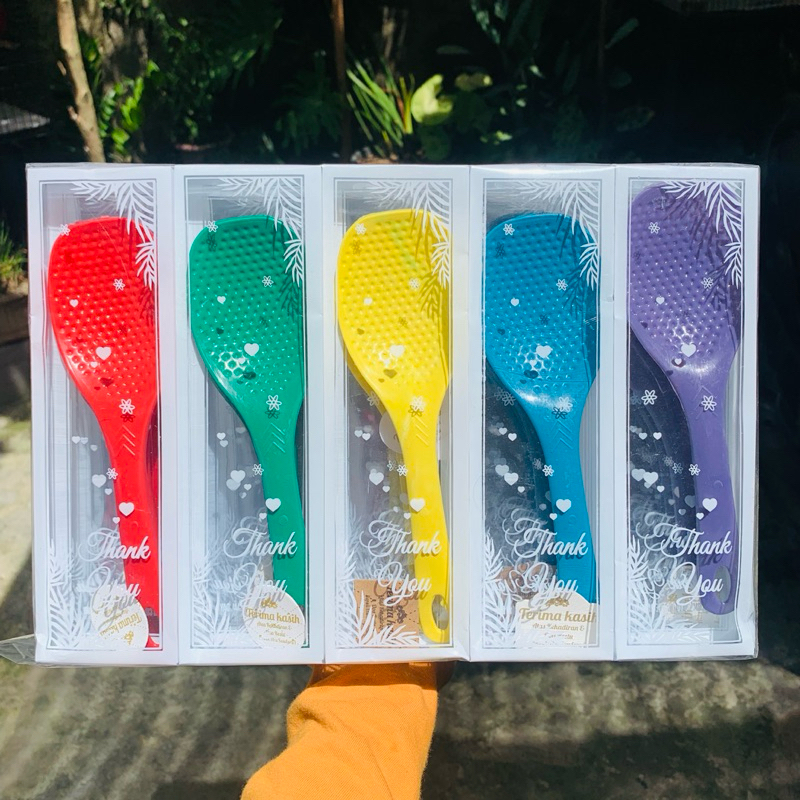 25 pcs centong nasi kemas box mika | souvenir pernikahan