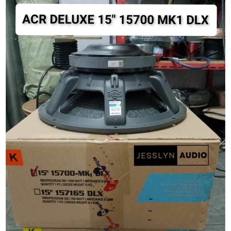 Speaker ACR Deluxe 15 inch 15700 MK1 subwoofer/ Speaker ACR Deluxe 15 " 15700 1000watt