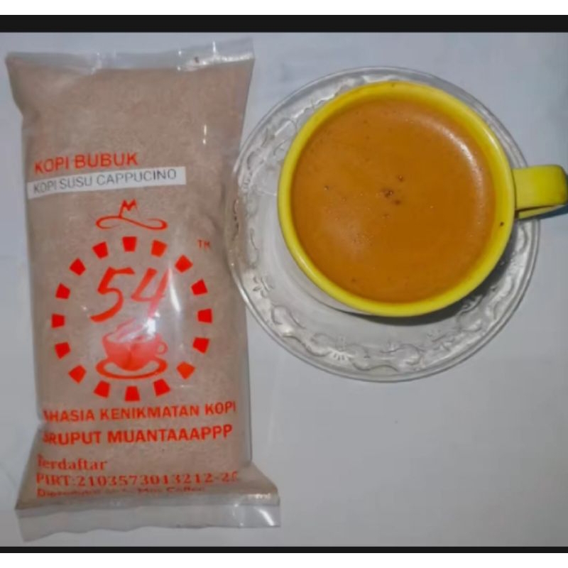 

kopi bubuk capuccino 250 gram kopi nikmat aroma n halus murni lezat sekali, rasa mirip God day harga untuk 1 pcs