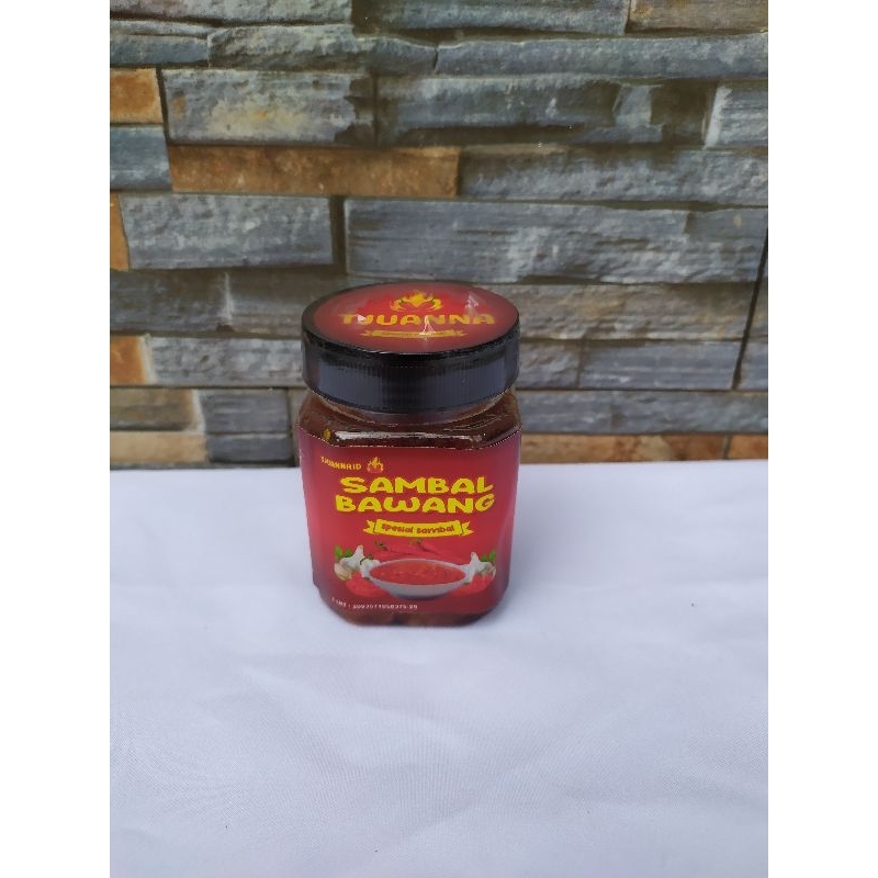 

sambal bawang/sambal kemasan/sambal botolan/sambal tjuanna