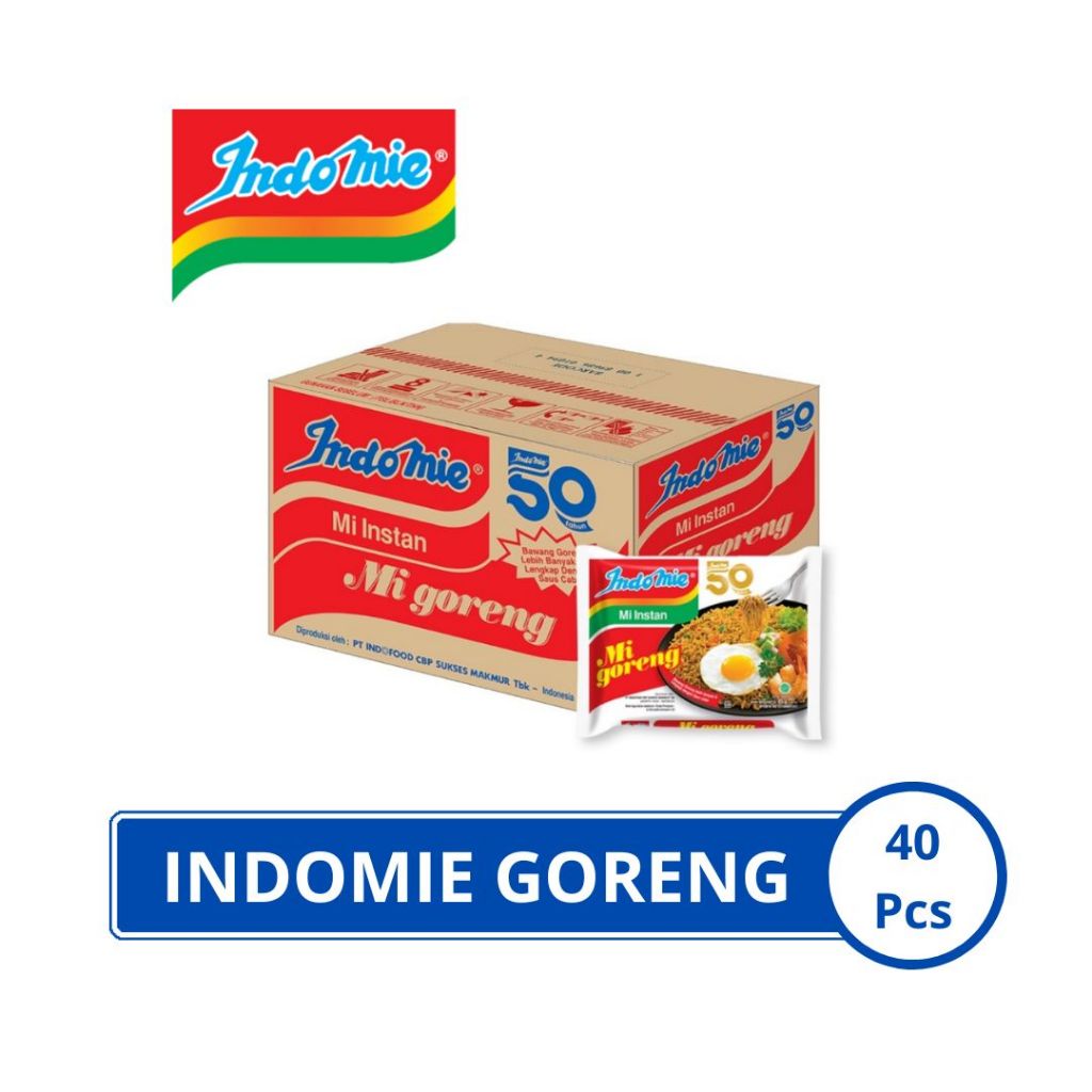 

Indomie Goreng 1 Dus (40 Pcs) / Mie Instan Indomie