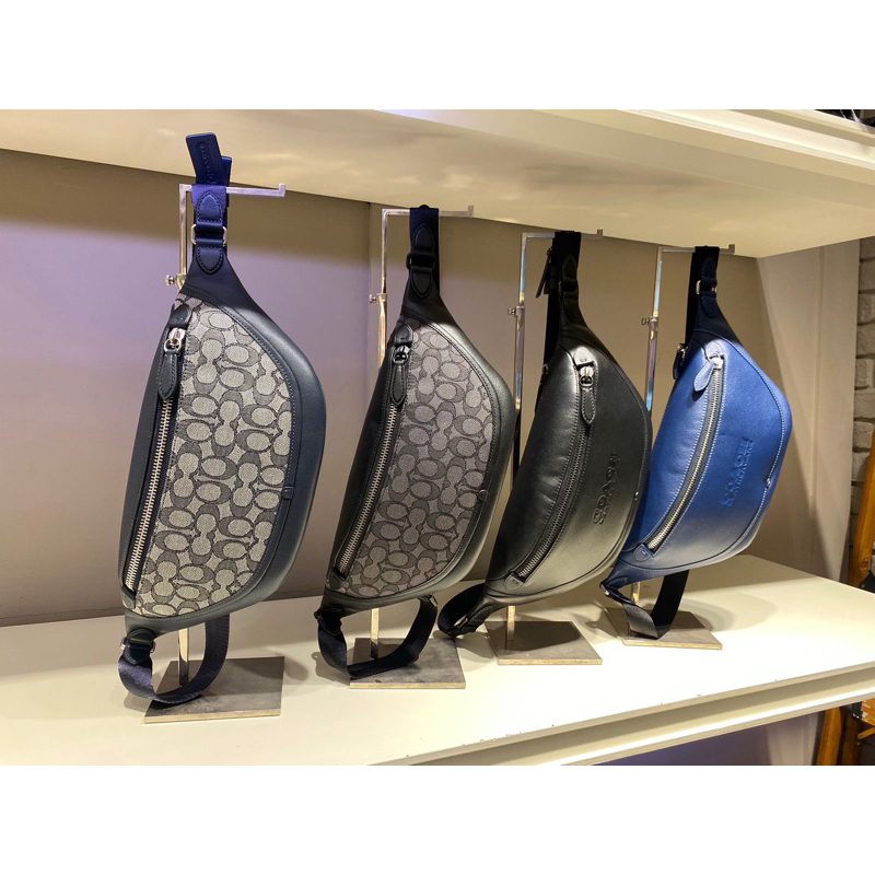 Leather bag coach men butik