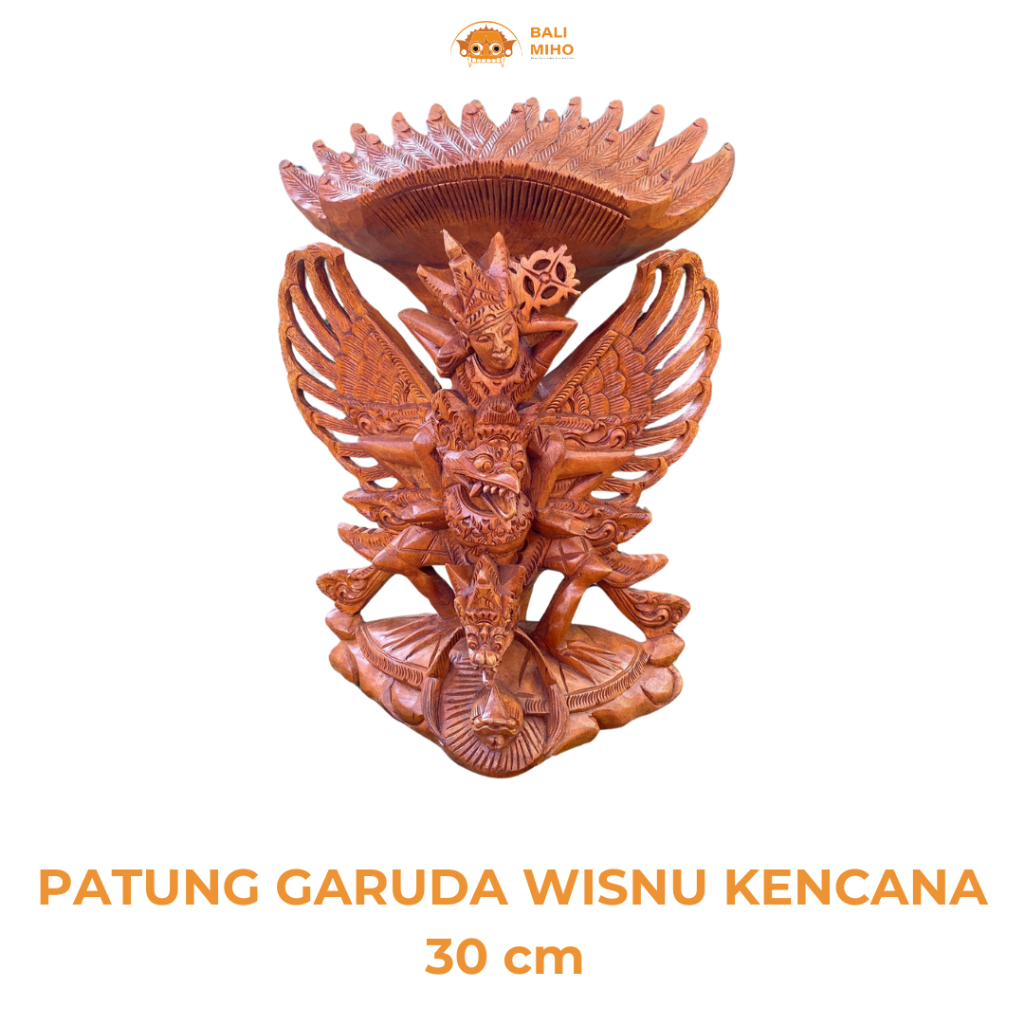 Patung Garuda Wisnu Kencana 30 cm - Patung GWK Kayu - Patung Garuda Wisnu - Patung Garuda Bali - Tog