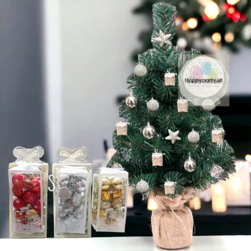 

Set 22pcs Bola Natal / Christmas Ball / Hiasan Pohon Natal