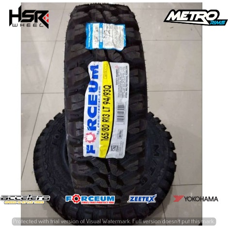 FORCEUM M/T 08 PLUS 165 80 R13 165/80/R13 RING 13 BAN MUATAN OFFROAD-JAKARTA SELATAN