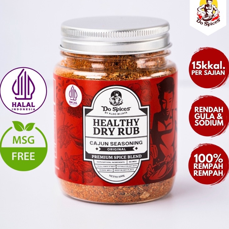 

Jangan ketinggalan Dospices Healthy Dry Rub Bumbu Marinasi Rendah Kalori Cajun seasoning