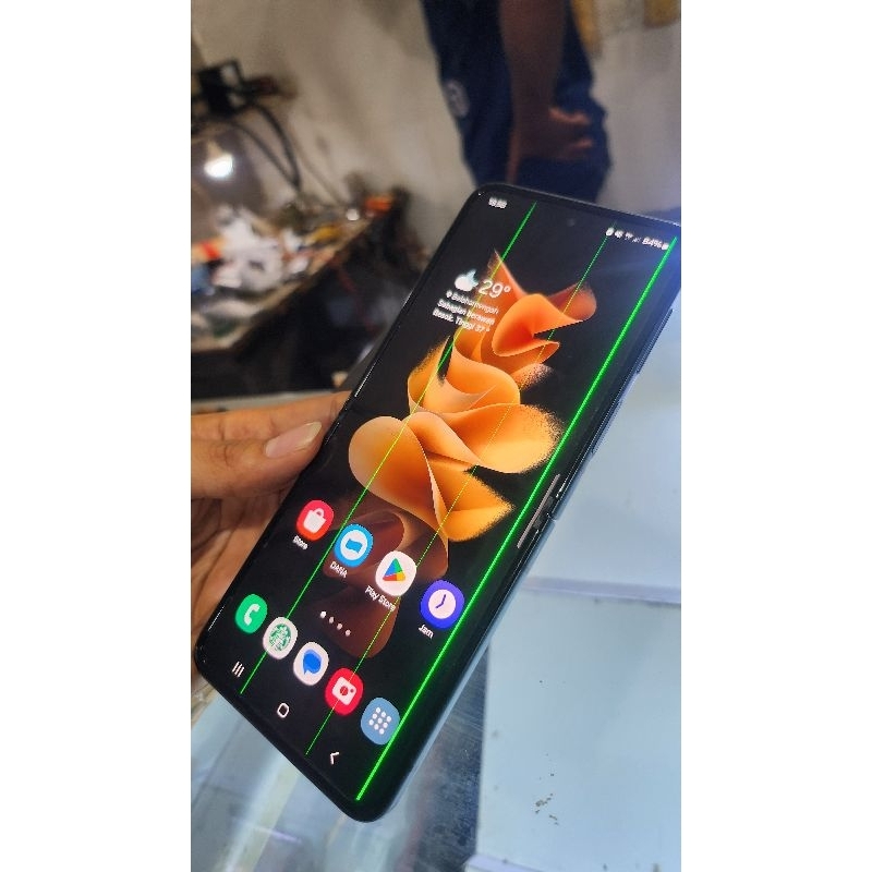 Hanya LCD Z Flip 3 minus cyber line plus pasang