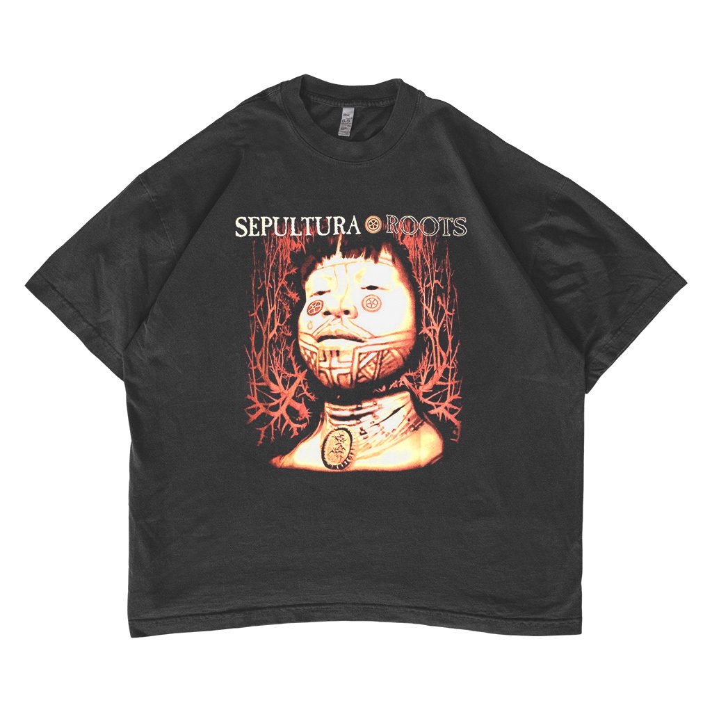 Kaos Band Sepultura Roots Vintage T-shirt Oversize