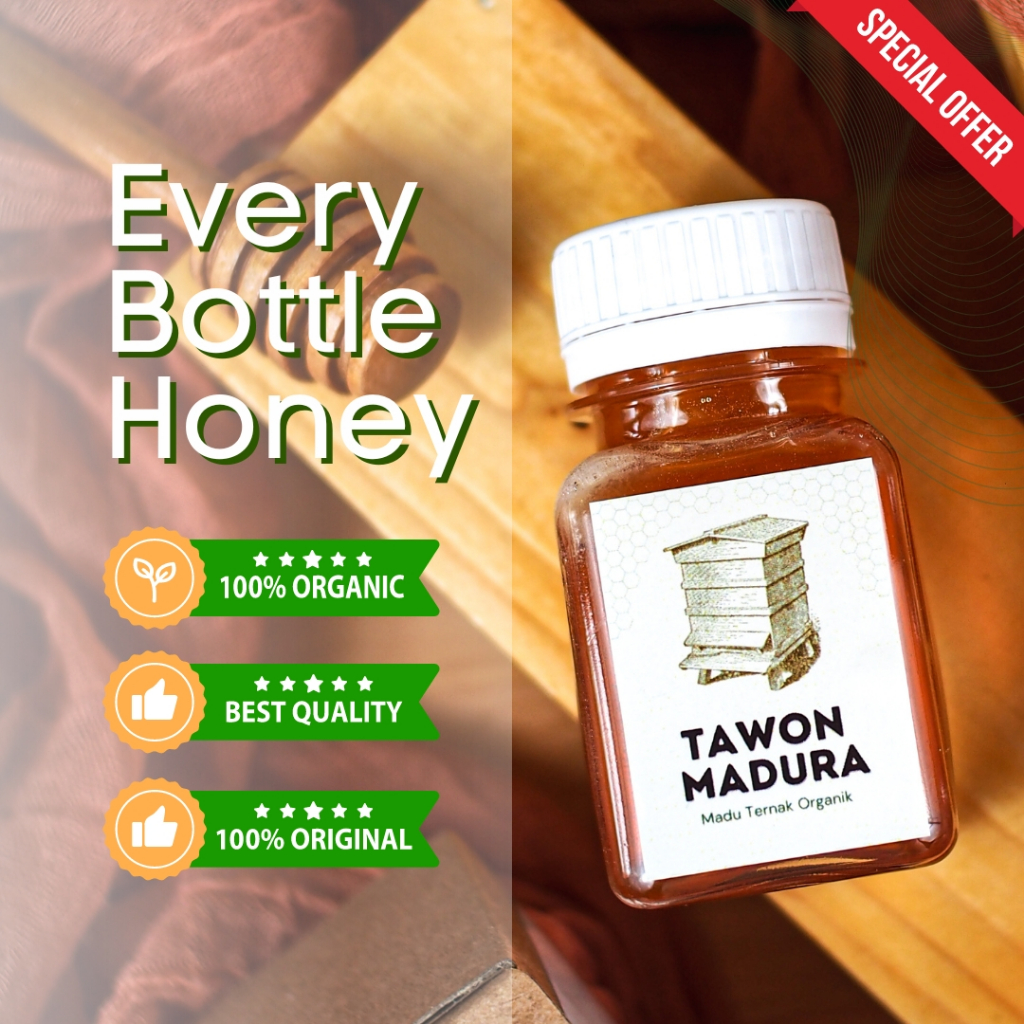 

Madu Suplemen Energi Tawon Madura 100gr