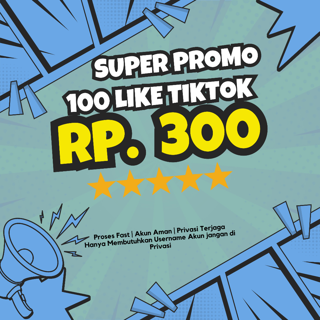 PROMO TIKTOK LIKE SUPER MURAH | PAKET PROMO TIKTOK LIKE