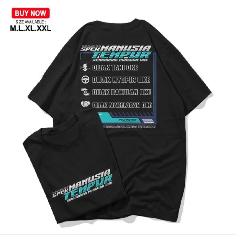 KAOS SPEK MANUSIA TEMPUR