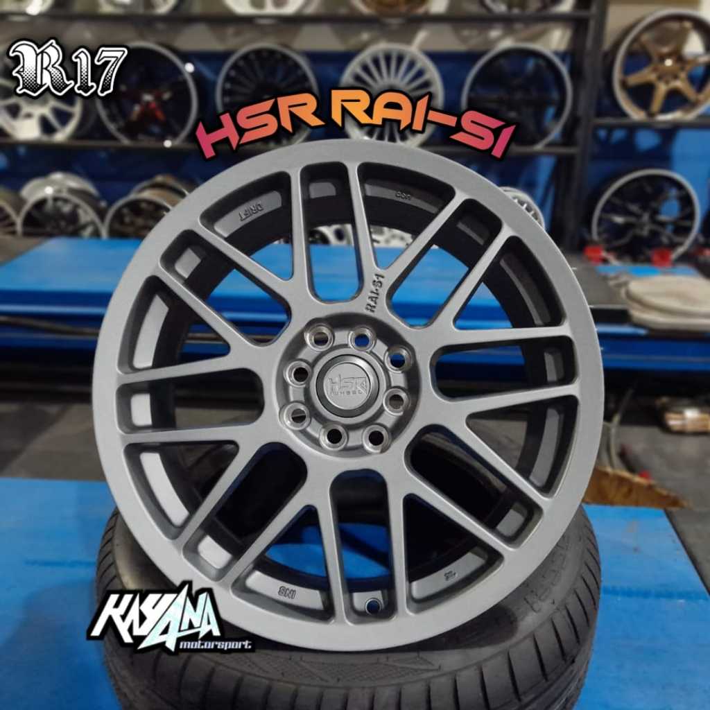 VELG MOBIL RING 17 LEBAR 75 HSR RAI-S1 VELG MOBIL AVANZA LIVINA RAIZE ERTIGA DLL