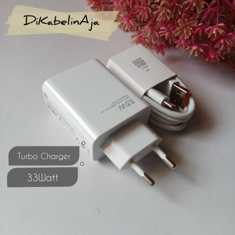XIAOMI TURBO Charging 33W - Charger Cas HP Xiao Mi PocoPhone POCO F1 - POCO F2 PRO - POCO F3 - POCO 