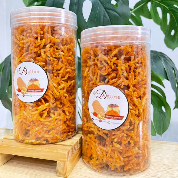 

QH [Paket beli 2] Kentang mustofa best seller toples 1000ml mustofa kering pedas manis kriuk