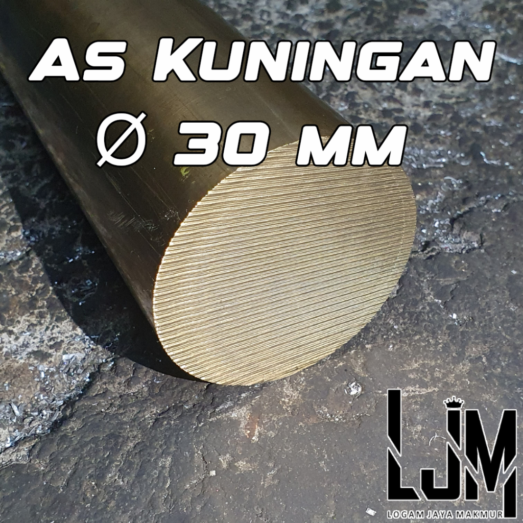 30 As Kuningan Diameter 30 mm Harga panjang 1 CM - 10 CM