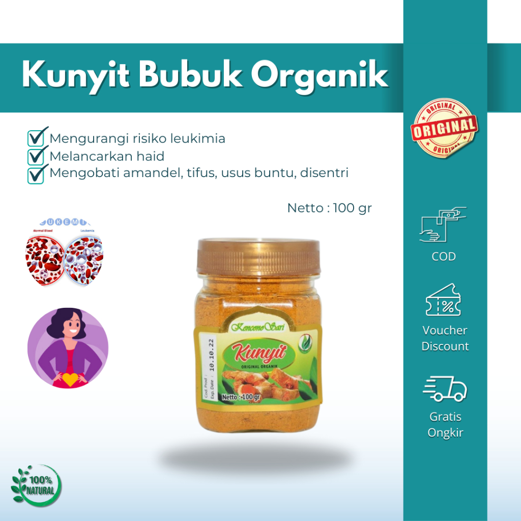 

Kunyit organik kencono sari original untuk kesehatan pencernaan