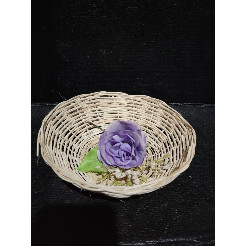 mangkok rotan keranjang snack sarang rotan wadah buah murah