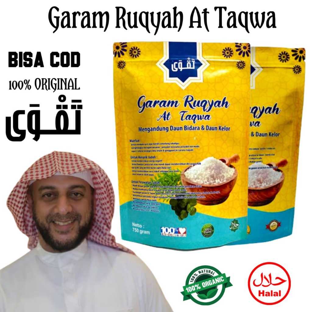 

At Taqwa Garam Asma Ruqyah Original 750 Gram Mengandung Daud Bidara Arab & Daun Kelor