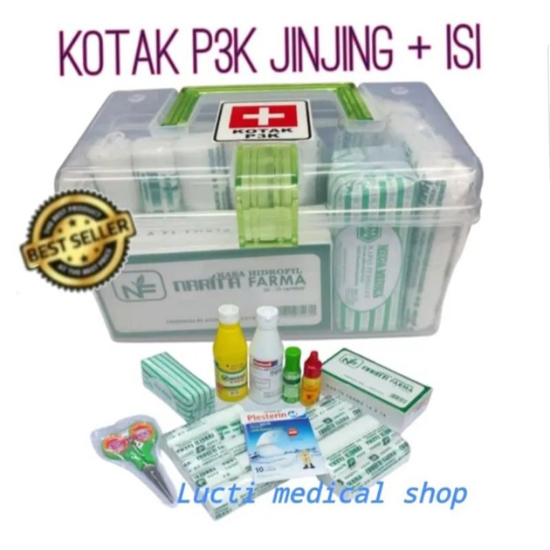 p3k super hemat p3k mobil + kotak isi 10 item p3k mobil p3k emergenci p3k pmi p3k