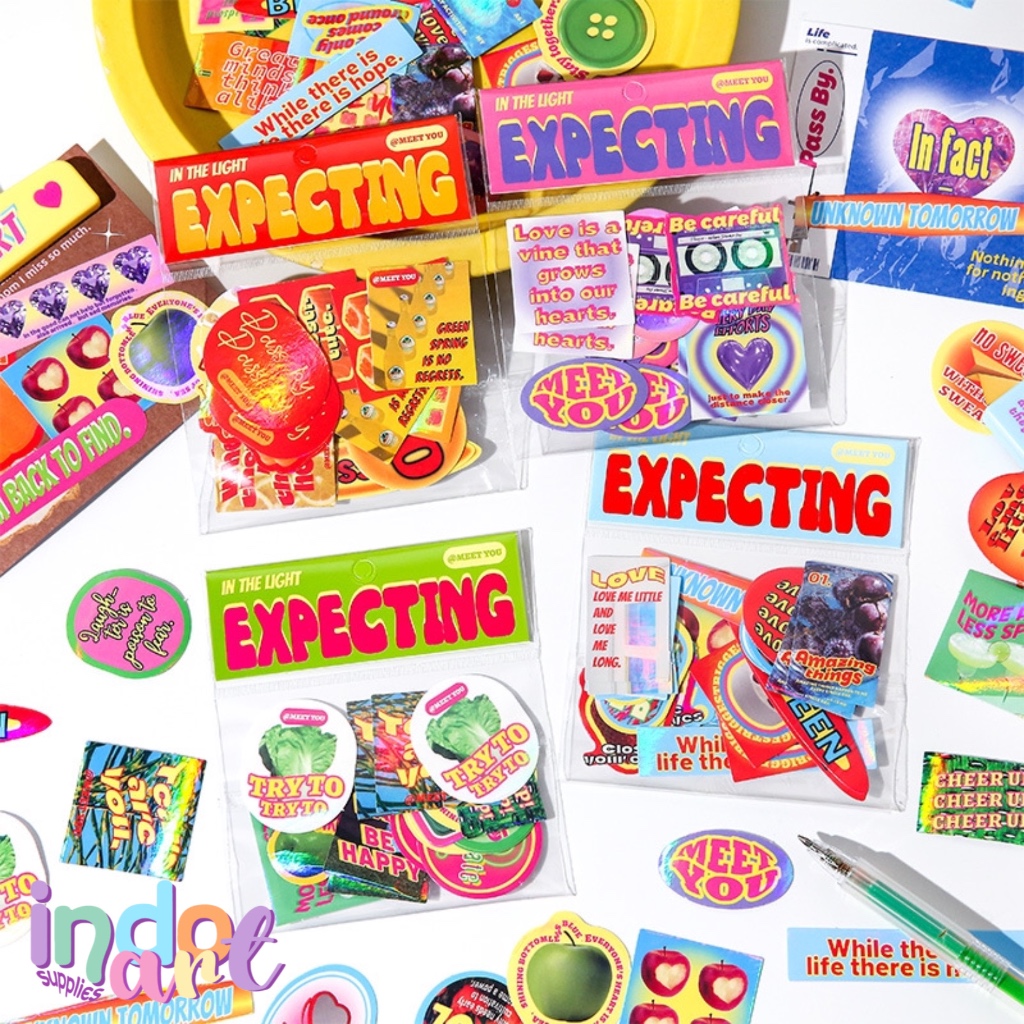 

(IAS) KK1 - Meet You Stiker Dekoratif Journaling Scrapbook Retro Sayuran Buah Words Quotes of the day