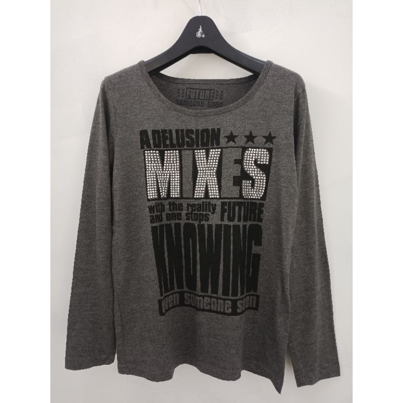 kaos wanita lengan panjang import