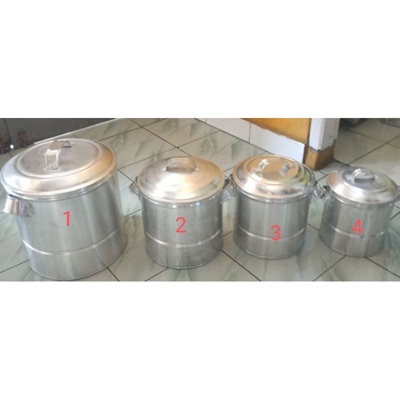 Dandang Kukus /Dandang nasi/langseng nasi/kukusan/buleng nasi alumunium kecil