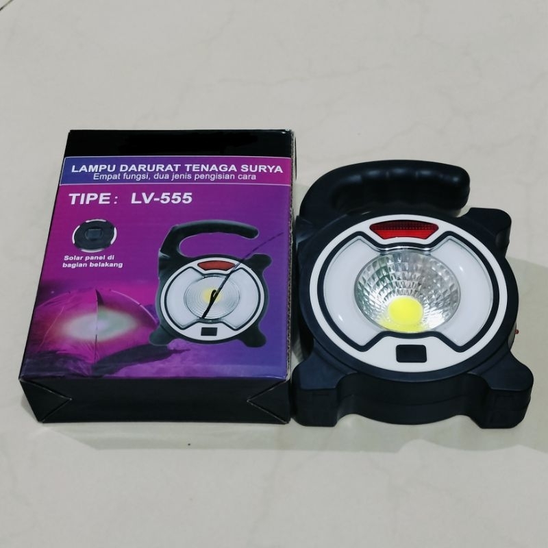 Lampu Darurat Tenaga Surya Solar Camping Kamping Kemah Emergensi Emergency 4 Fungsi