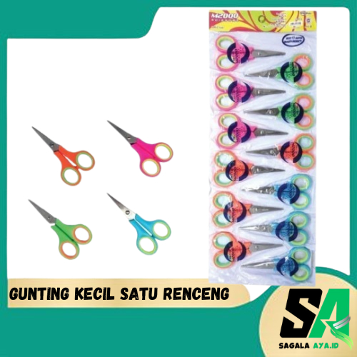 

Gunting Renteng Warna Isi 12 pcs(satu lusin gunting)