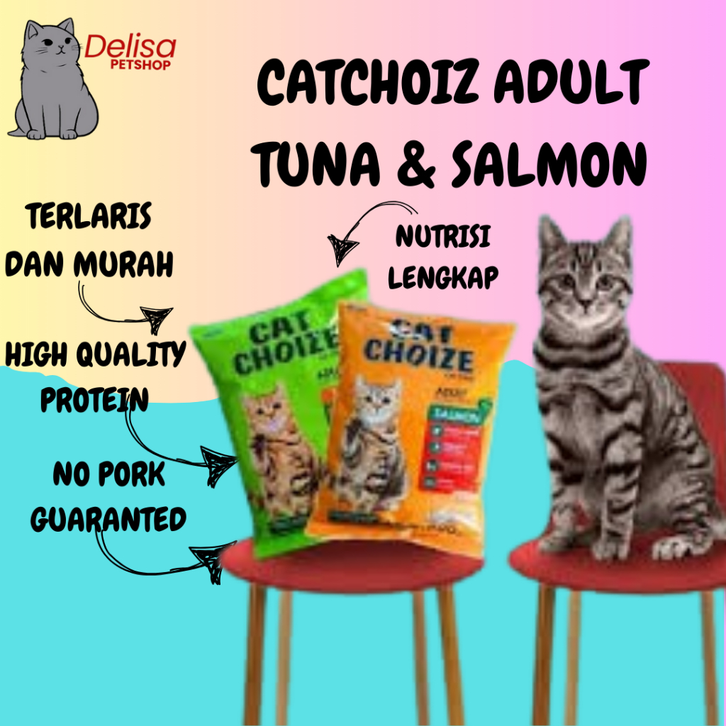 Cat choize ADULT 800gr - Cat choiz kitten 1 kg beli 7 pack lebih murah