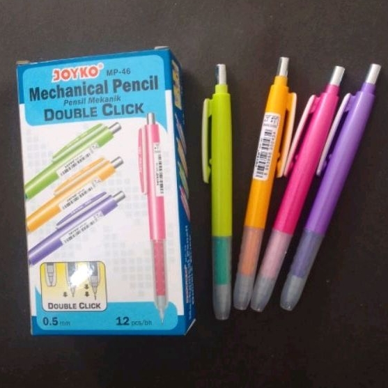 

MECHANICAL PENCIL (PENSIL MEKANIK) DOUBLE CLICK MP - 46 MERK JOYKO