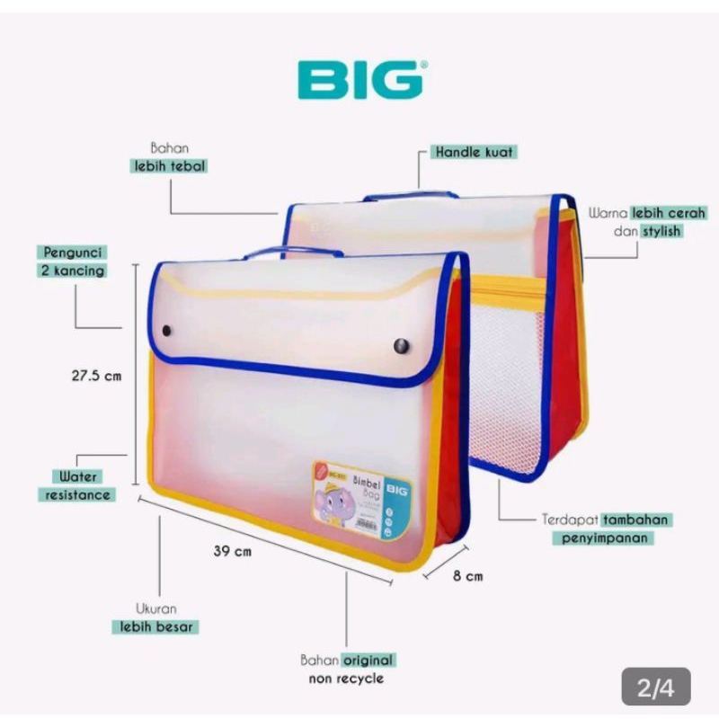 

scholl bag merk BIG 1 pcs bahan tebal