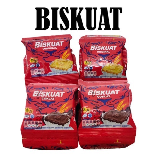 

{ 1 Pack Isi 10 } Biskuat 7,6gr - All Varian Rasa rencengan