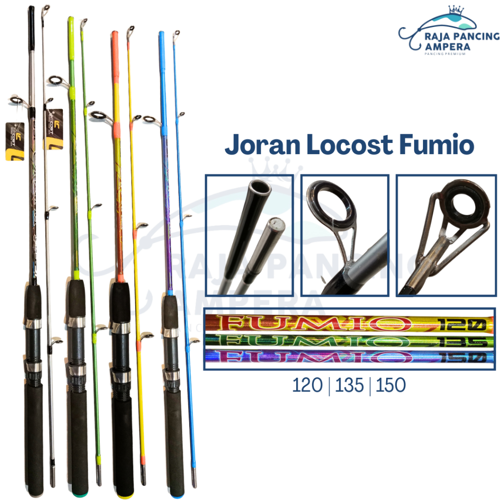 Joran Spinning Locost Fumio | Stik Pancing Murah Kolaman Fiber Solid