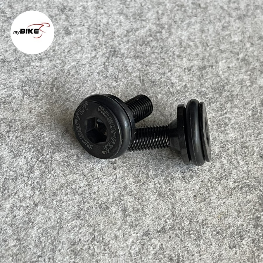 Aceoffix crank arm titanium alloy black bolt set crank arm BB kotak