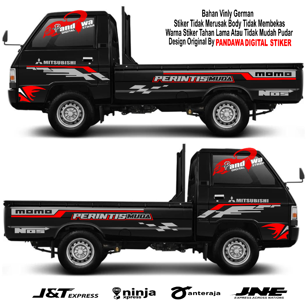stiker cutting mobil pick up l300 sport stiker list strip mobil pick up l300 new bisa custom nama