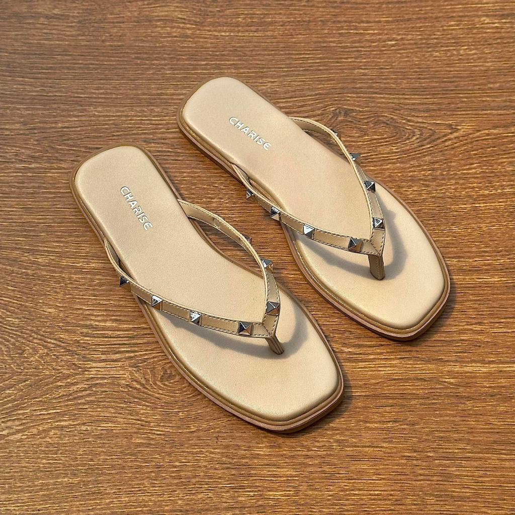 CHARISE CAMILA Sandal Wanita Sendal Flat Korea  Sandal Jepit Sendal Kekinian ORIGINAL Nyaman dipakai