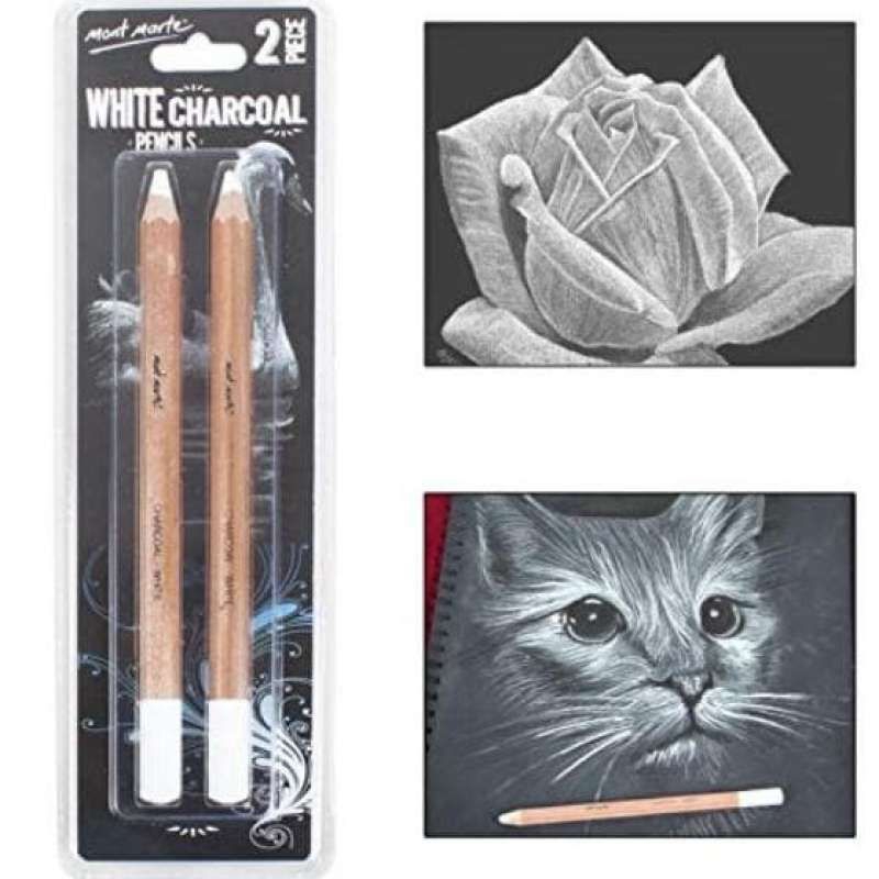 

MONT MARTE WHITE CHARCOAL PENCILS SET ISI 2 (MPN0097)