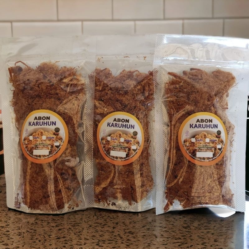 

Kemasan 50gr Abon Ayam Karuhun