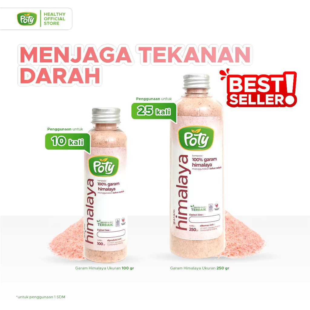 

Garam Himalaya Original Asli Organik Himalayan Salt Himsalt Organic Garem Premium MPASI Poty