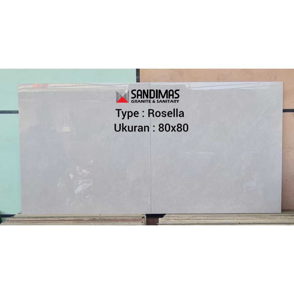 SANDIMAS LANTAI GRANIT ROSELLA 80X80 1dus isi 3pcs =1,92m2 polish