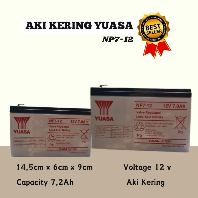 AKI KERING YUASA NP7-12 | AKI KERING YUASA NP12-12 | AKI MURAH SURABAYA | AKI SPRAYER ELEKTRIK | AKI